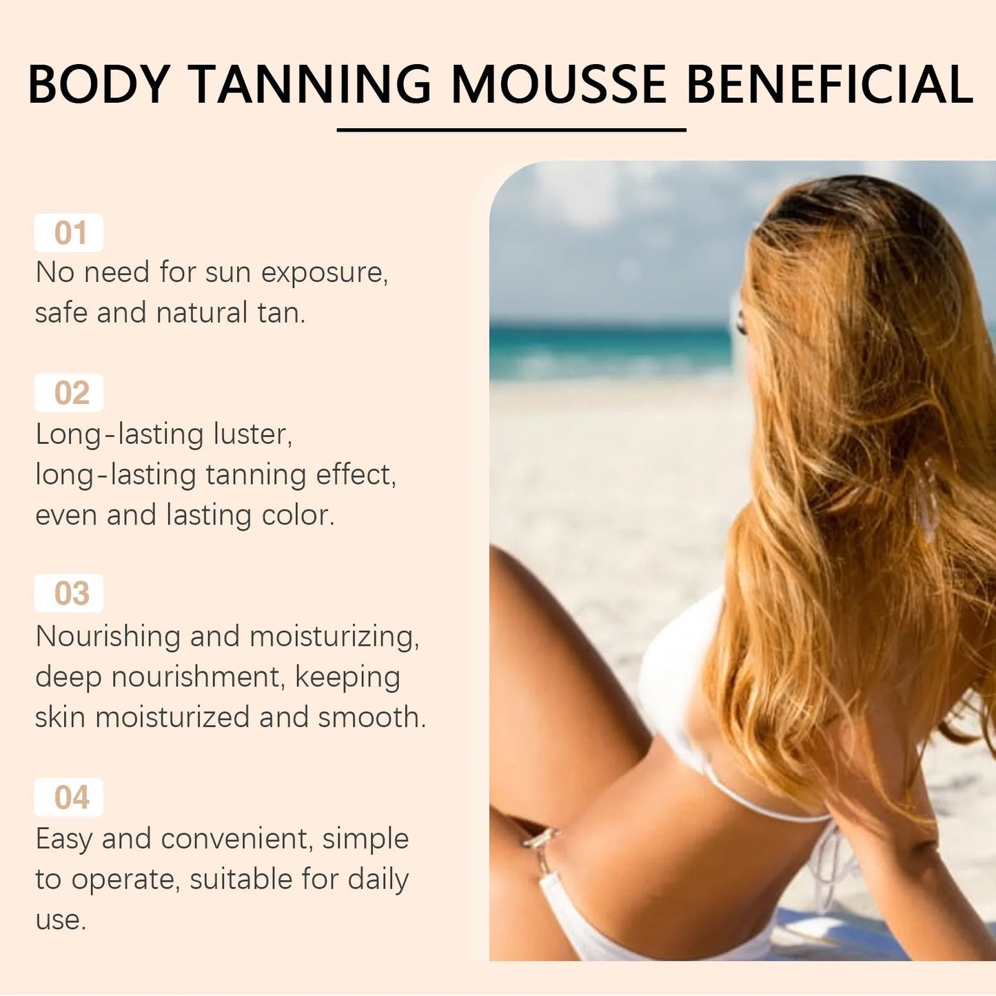 OUHOE Self Tanning Mousse