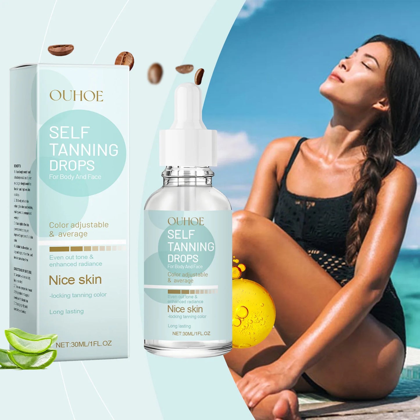 OUHOE Self Tanning Drops