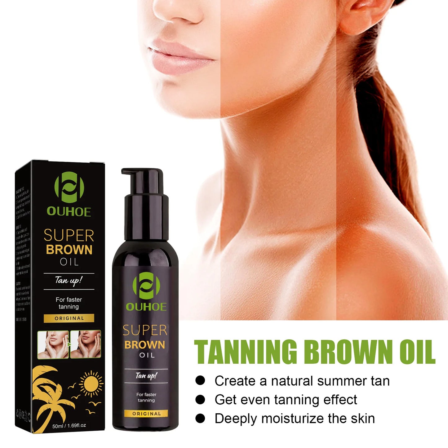 OUHOE Body Self-Tanning Oil